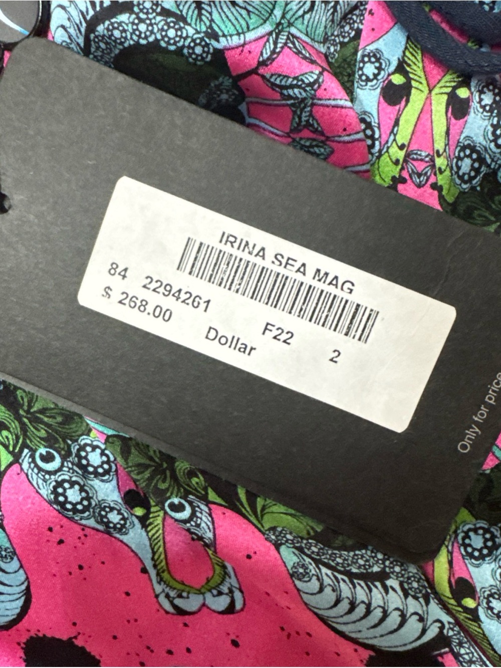 Vintage Custo Barcelona Silk Maxi Dress Vibrant Seahorse W Size 2 Summer Spring - Picture 9 of 12